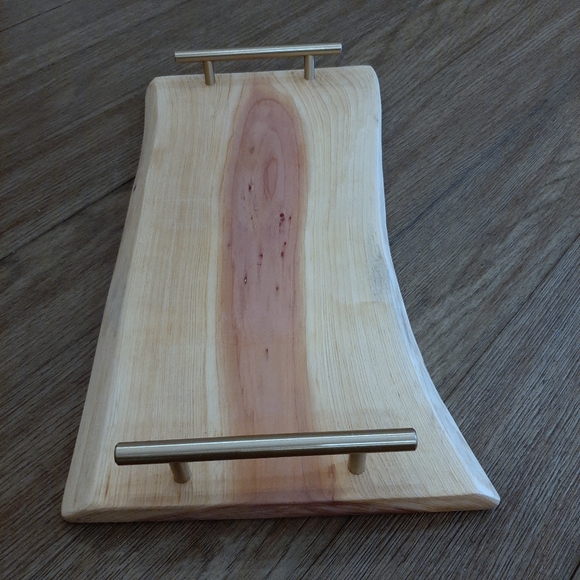 Handmade Live Edge Cedar Charcuterie Board - Picture 2 of 6